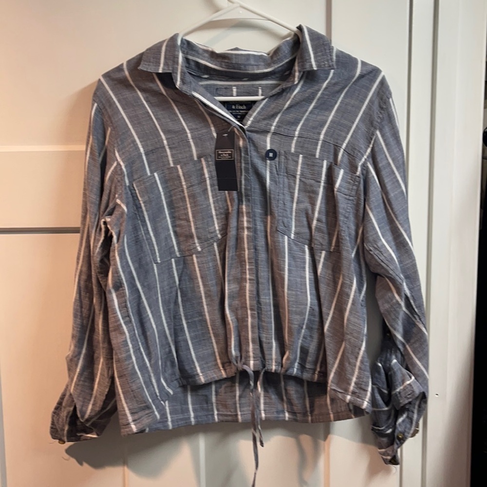 Abercrombie Stripped Button Up